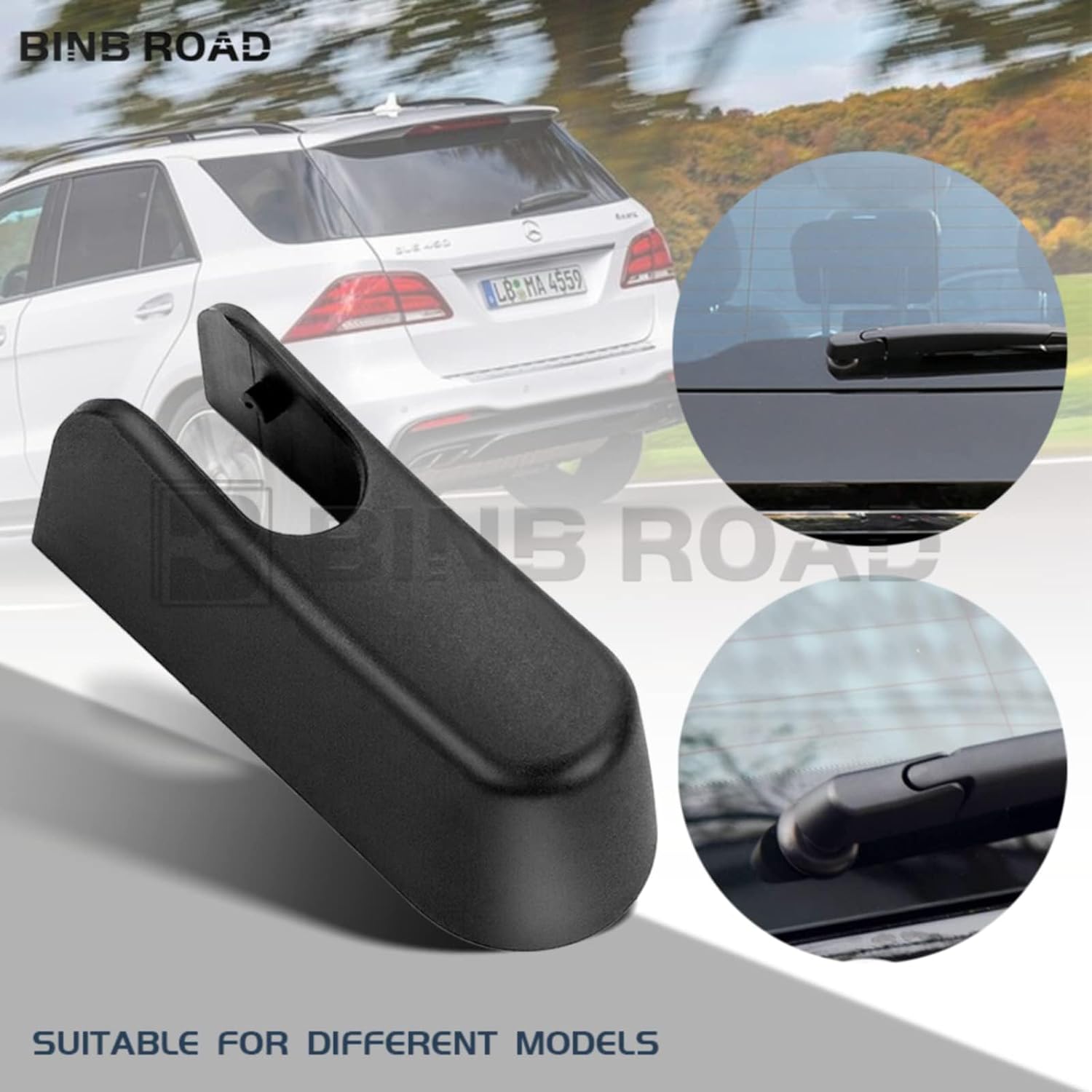 Rear Wiper Arm Nut Cover Cap Compatible with Mercedes-Benz ML GL GLK GLS Class W164 W166 X164 (Replaces 0009982921)