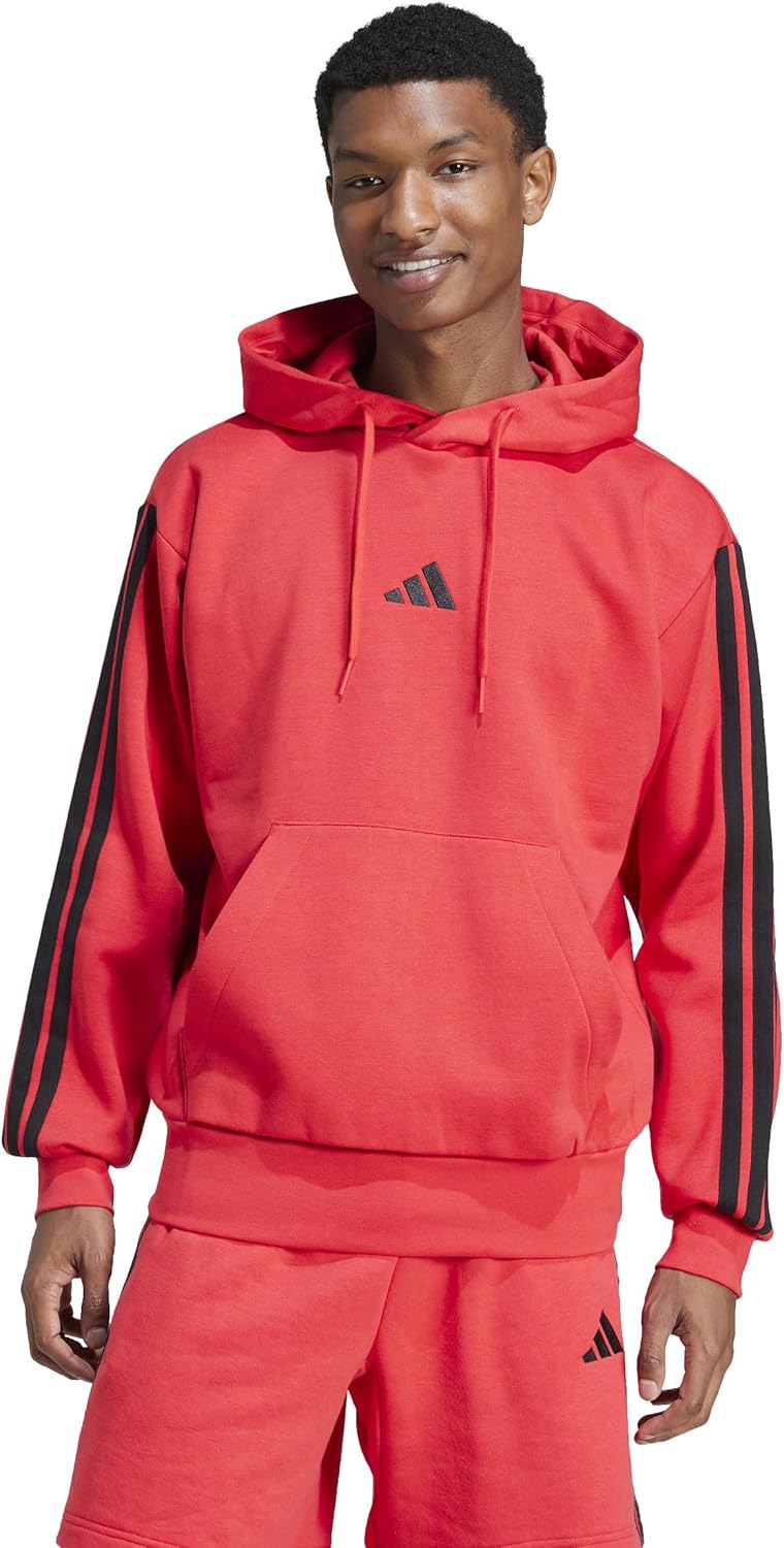 adidas Men's Essentials 3-stripes Fleece Hoodie