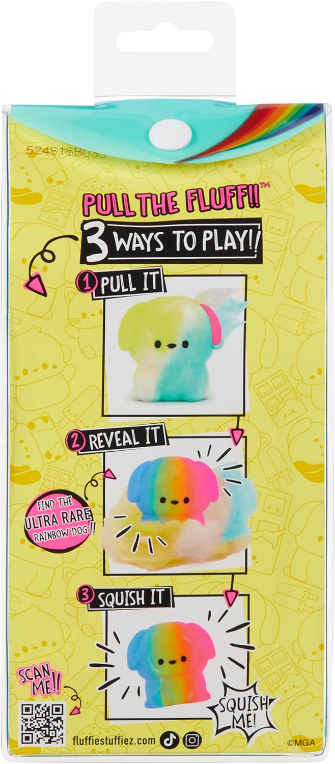 Fluffie Stuffiez Dog & Chocolate Minis Collectible Feature Plush - Surprise Reveal Unboxing Soft and Squishy Tactile Play Fidget DIY