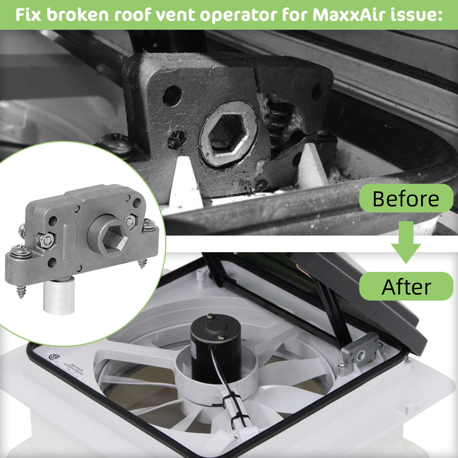 Snapklik.com : 10A20281K1 For MaxxAir Vent Fan Parts,10A20281K1-1AF ...