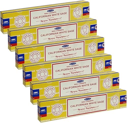 Vista 140 de Satya Sai Baba Nag Champa - Varitas de incienso de 0.53 oz y soporte - Paquete de 6 (aproximadamente 90 varillas)