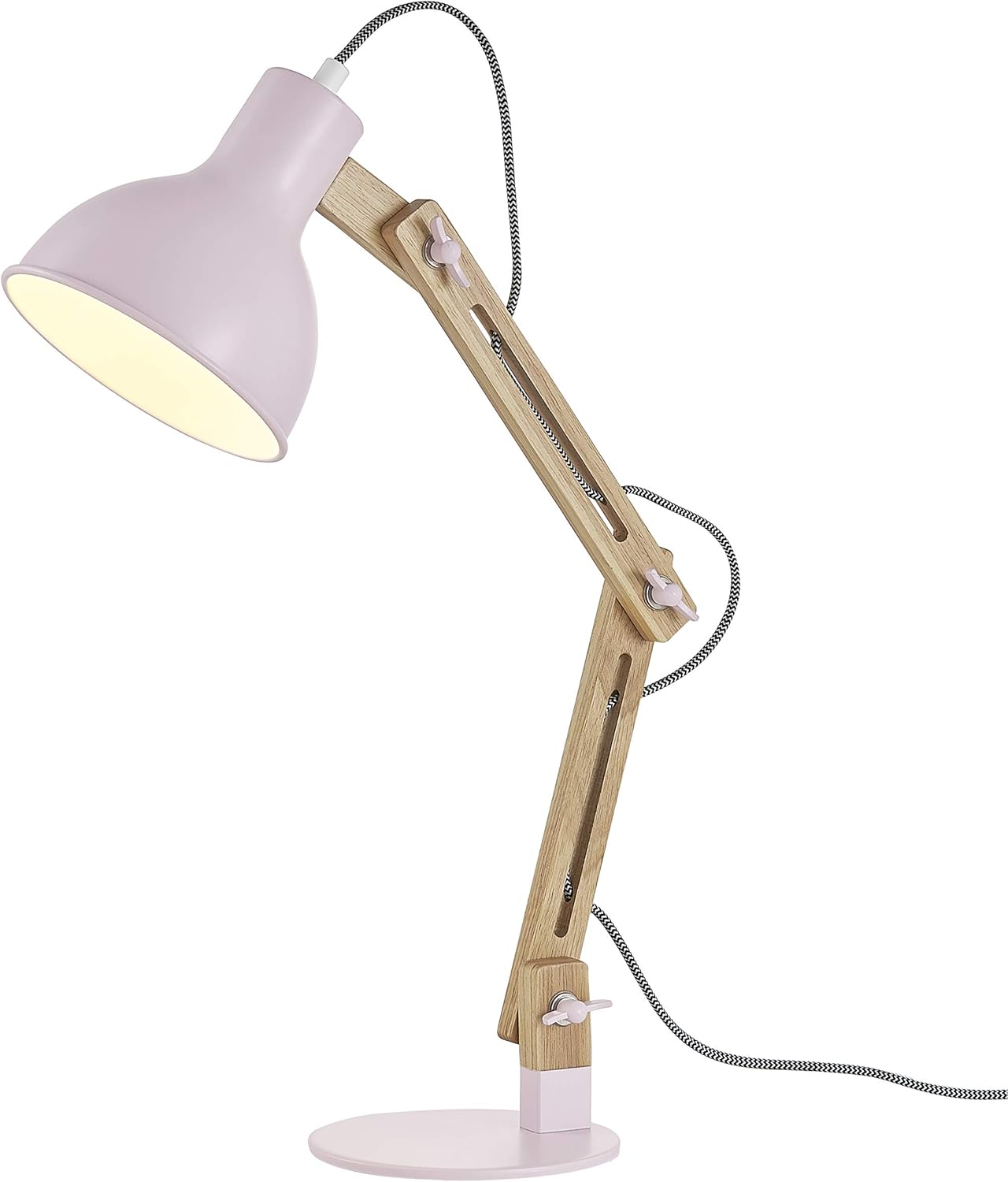Light Society LS-T229-LPK Galvan Lamp, Light Pink