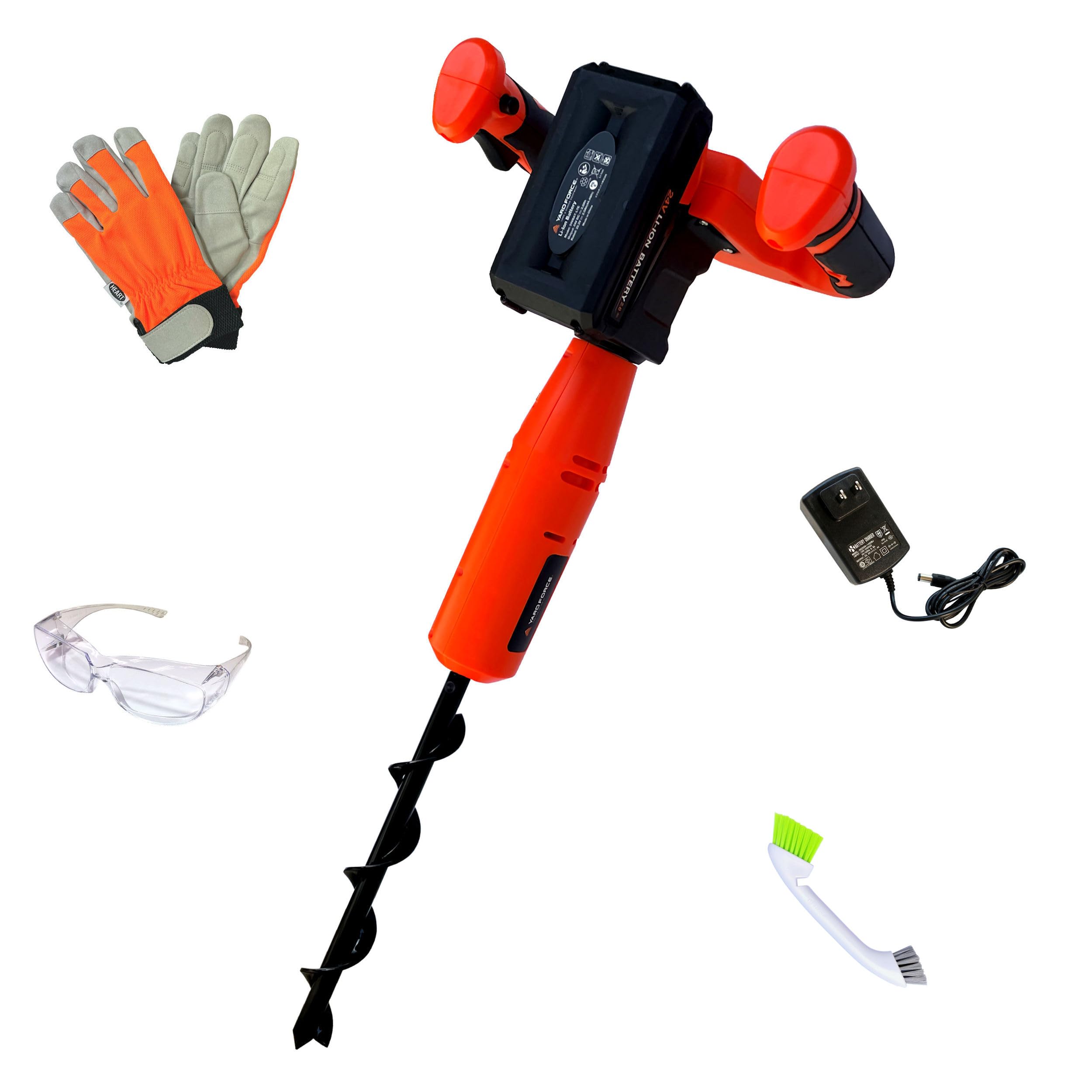 Amazon | YARD FORCE 24Vコードレス 穴掘り機 LX-CMD30-JP (充電式 穴 