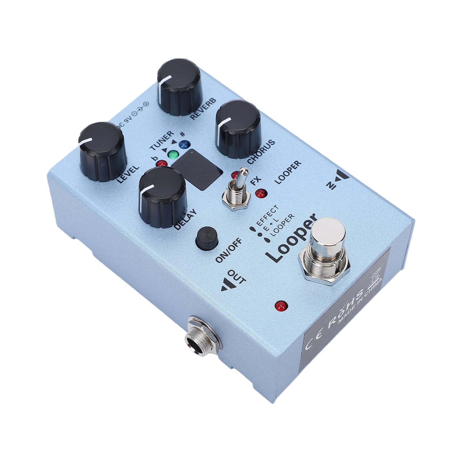 Generic Processore Multieffetto con Looper Anni '40 e Accordatore per Chitarristi Elettrici Design Compatto 9,6 Cm X 5 Cm