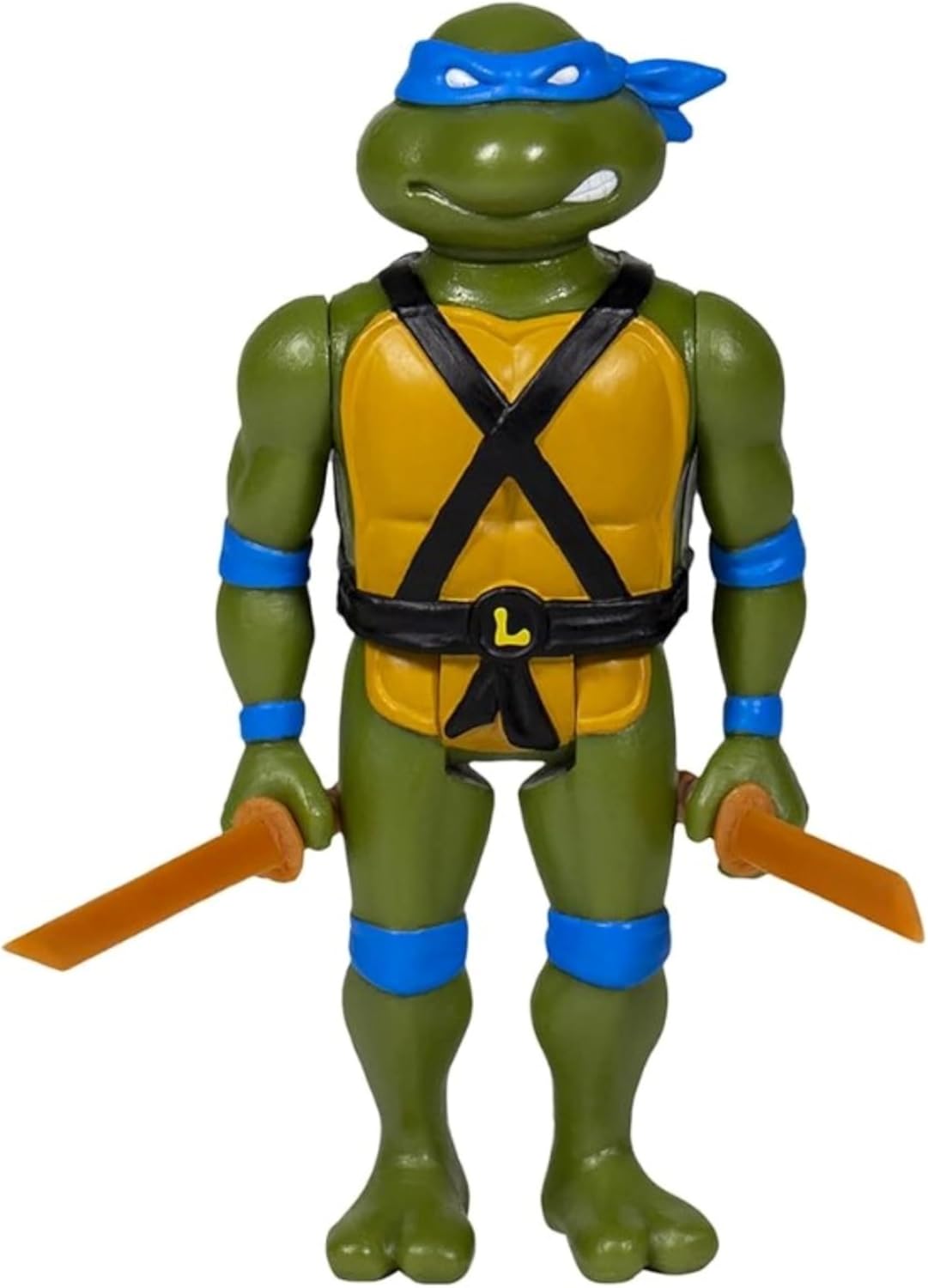 Super 7 Teenage Mutant Ninja Turtles 3.75 in Reaction Figure – 5 pc Bundle – Donatello, Leonardo, Michelangelo, Raphel, Casey Jones Action Figure Set, Green, SPR997745