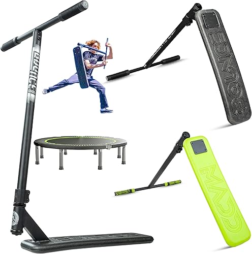 Madd Gear Bounce Tampoline Trick Scooter - Practica acrobacias en interiores o exteriores de forma segura - Principiante a avanzado