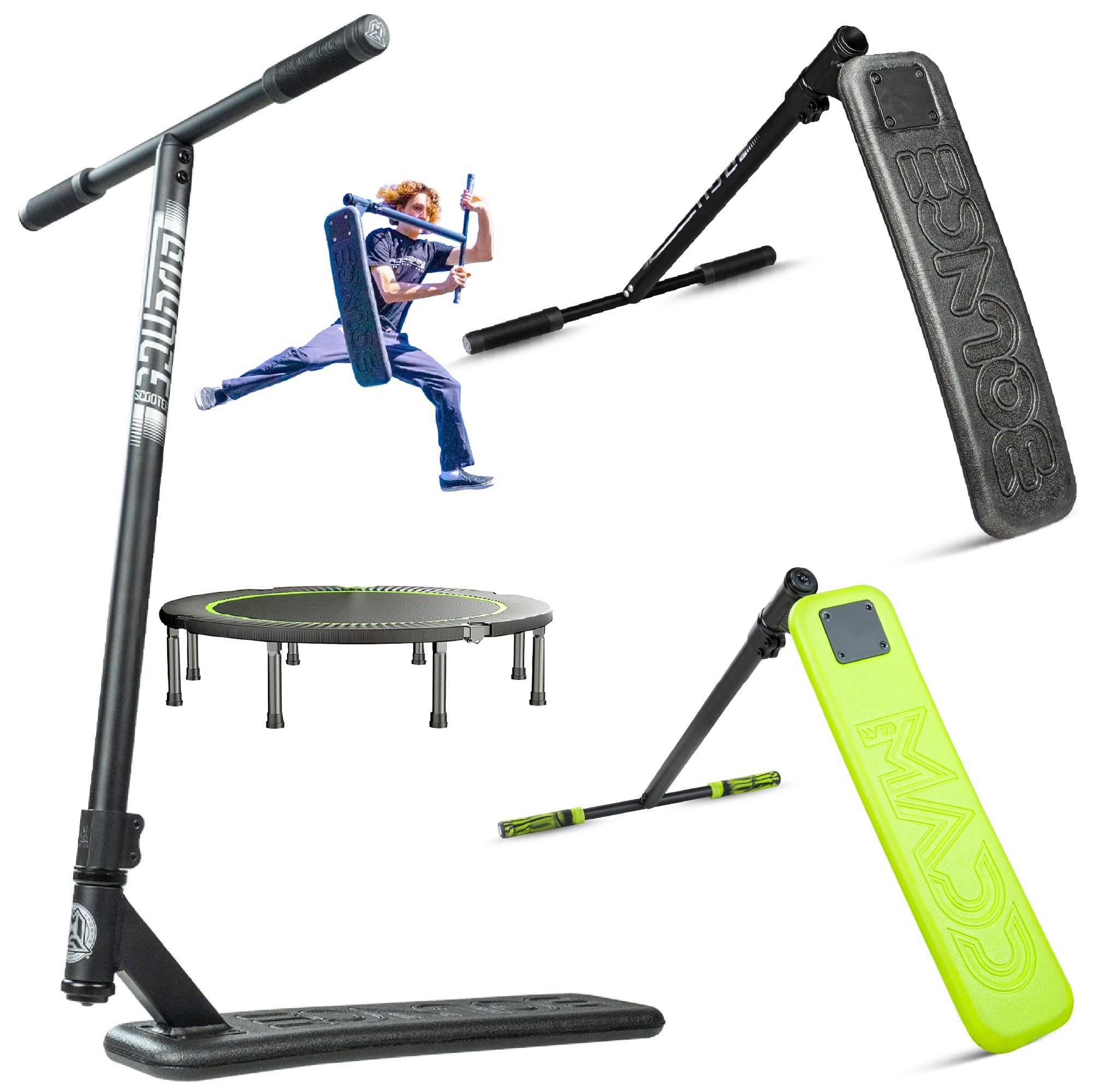 Madd Gear Bounce Trampoline Pro Scooter - Stunt Scooter for Teens, Kids, and Adults - Perfect for Pro Scooter Tricks - Ideal for Indoor and Outdoor Use