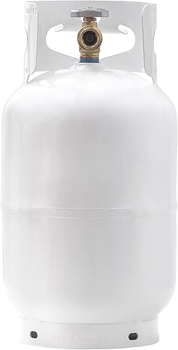 Miniatura 2 de Flame King Paquete de tanque de propano de acero de 10 libras para acampar, asar a la parrilla y quemar malezas