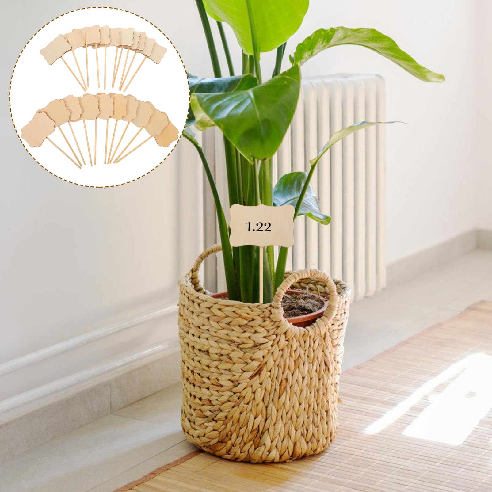 Bamboo Tree Sign Bamboo Vegetable Garden Signs Bamboo Zigzag Vegetable Trellises 24