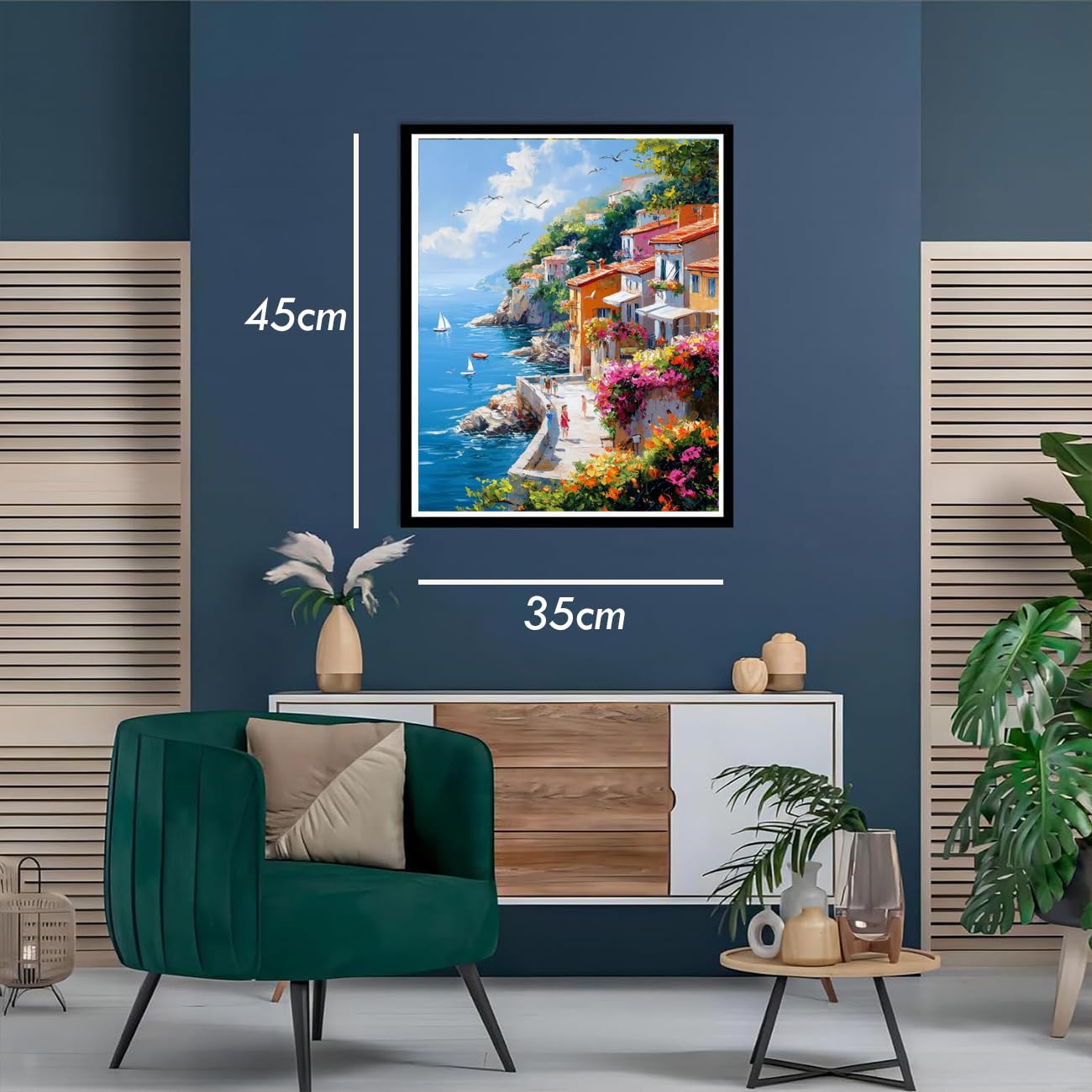 Peinture Par Numéros Poker 40x50 Cm - Kit Complet Toile + Pinceaux + Peintures Acryliques
