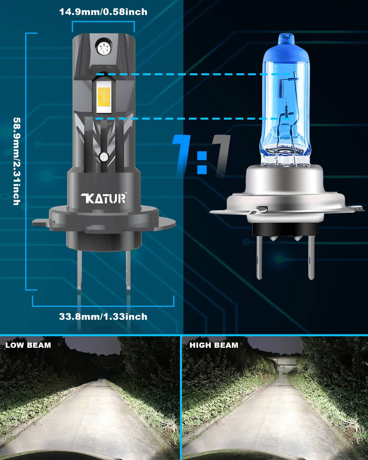 Żarówka H7 LED do Samochodu (Pakiet 2 szt.)