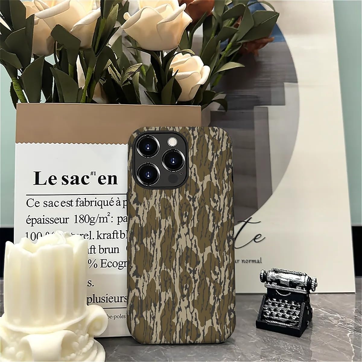 SmaMZ for iPhone 16 Pro Case, T2 Lands Camo Shockproof Rugged Cover Dual Layer Soft TPU Hard PC Bumper Case Design for iPhone 16 Pro - Image 6