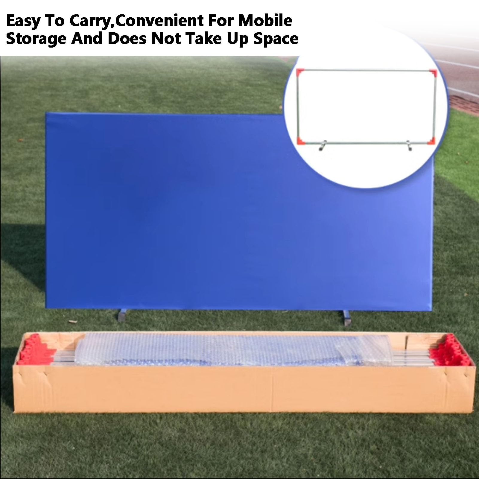 Deflettore per ping pong, divisorio portatile da ping pong, 140 cm, pieghevole, per uso interno/esterno, barriera ideale per migliorare l'esperienza di gioco