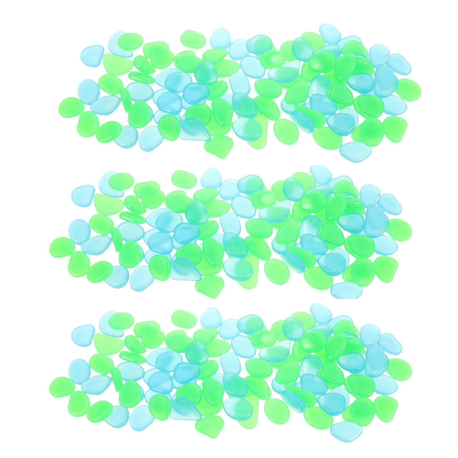 500 Pezzi Ciottoli Luminescenti in Resina per Decorazioni da Giardino e Vasi Pietre Fosforescenti Sicure e Ricarica Rapida per Paesaggi Notturni e Ambienti Esterni