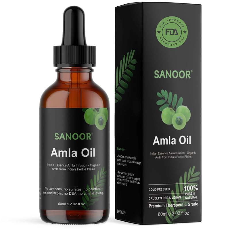 Óleo capilar de amla SANOOR, 60 mL