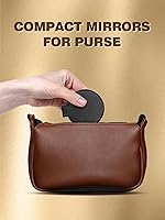 Vista 3 de Qislee Espejo compacto a granel, espejo de maquillaje redondo para bolso, juego de 24 (blanco)