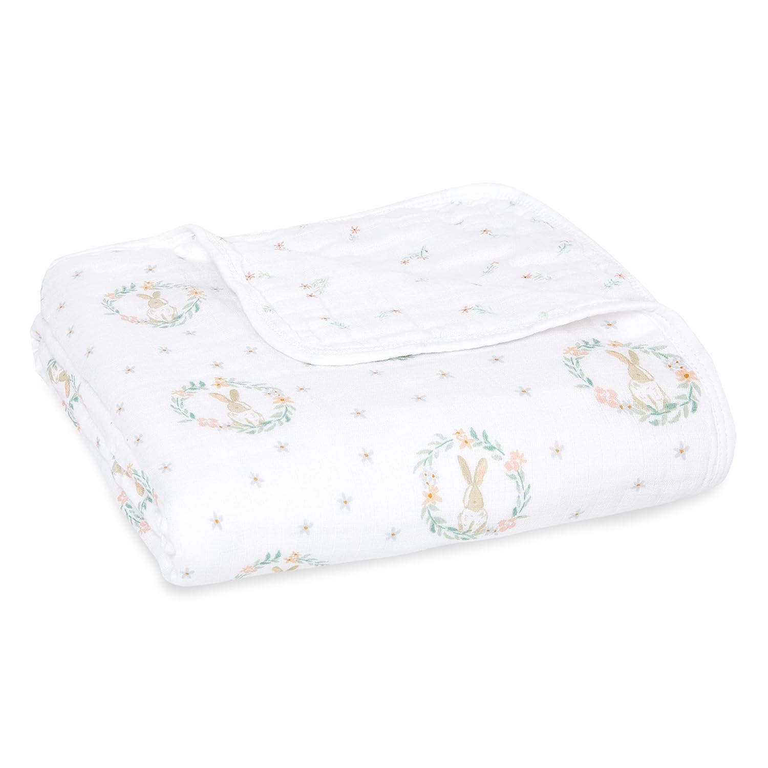 aden + anais Essentials Dream Blanket, Muslin Baby Blankets for Girls & Boys, Ideal Lightweight Newborn Nursery & Crib Blanket, Blushing Bunnies aden + anais Essentials Dream Blanket, Muslin Baby Blankets for Girls & Boys, Ideal Lightweight Newborn Nursery & Crib Blanket, Blushing Bunnies