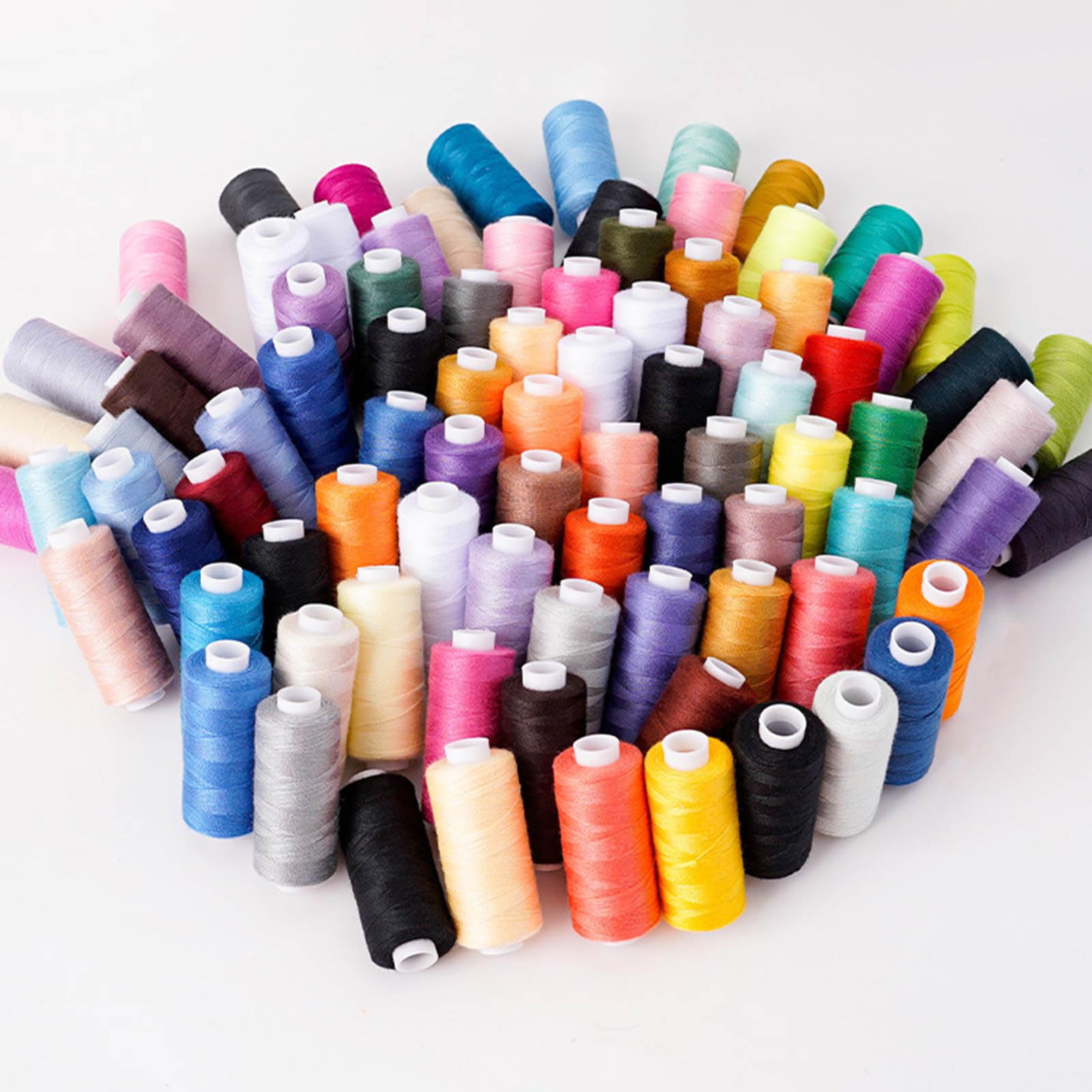 Nähgarn, 88 Spulen Polyester Nähgarn für maschinelles Handnähen, 400 Yards Spule, Polyester Stickerei