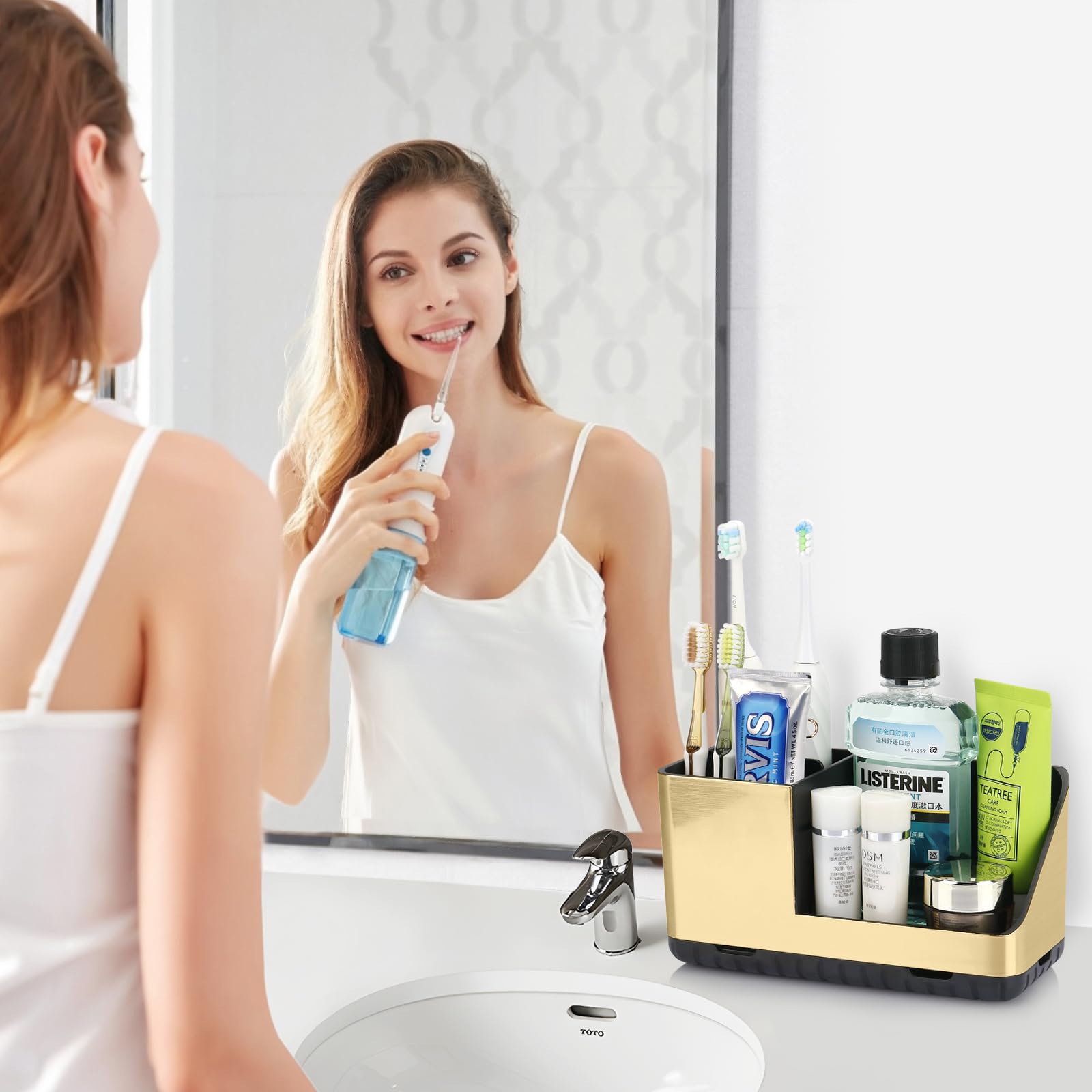 PARKMANI Toothbrush Holders for Bathroom Countertop Kids Electric Toothbrush and Toothpaste Holder - Image 2