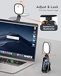 Upgraded Ring Light for Laptop, Monitor & Desk – Eye-Caring Diffused LED Computer Light with Screen-Safe Clip, Adjustable Monitor Mount, CRI 97.8+, 50 Lighting Modes for Zoom, Video Calls & Streaming