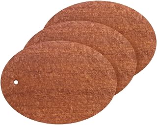 Coikll Reddish Solid Wood Texture Kitchen Sponges Cleaning Odor Free Non Scratch Dish Sponge for Cleaning Dishes Bathroom - 3 PCS
