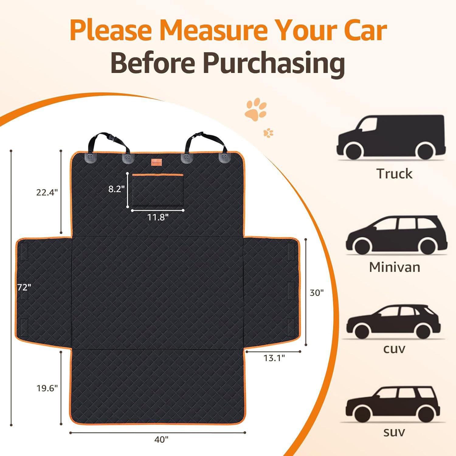 ZORQ Protector Maletero Coche Perros para Subaru Outback 2021-2026, Funda Maletero Coche Perros Alfombra Protector Facil Mantenimiento con Protección Lateral