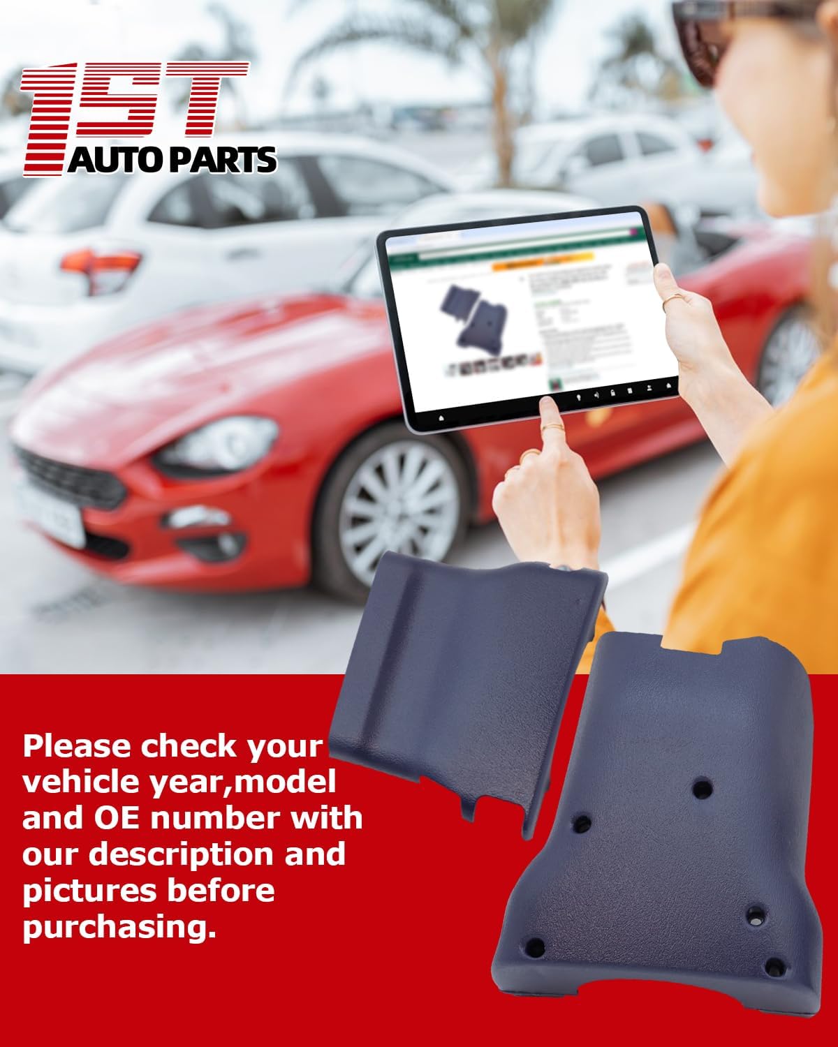 1ST Steering Column Cover Set for Toyota Cressida 1989-1996 Land Cruiser FJ80 FZJ80 1990-1998, for Lexus LX450 1996-1997 NO Cruise Control, Replaces OE: 452862293702+452862293703