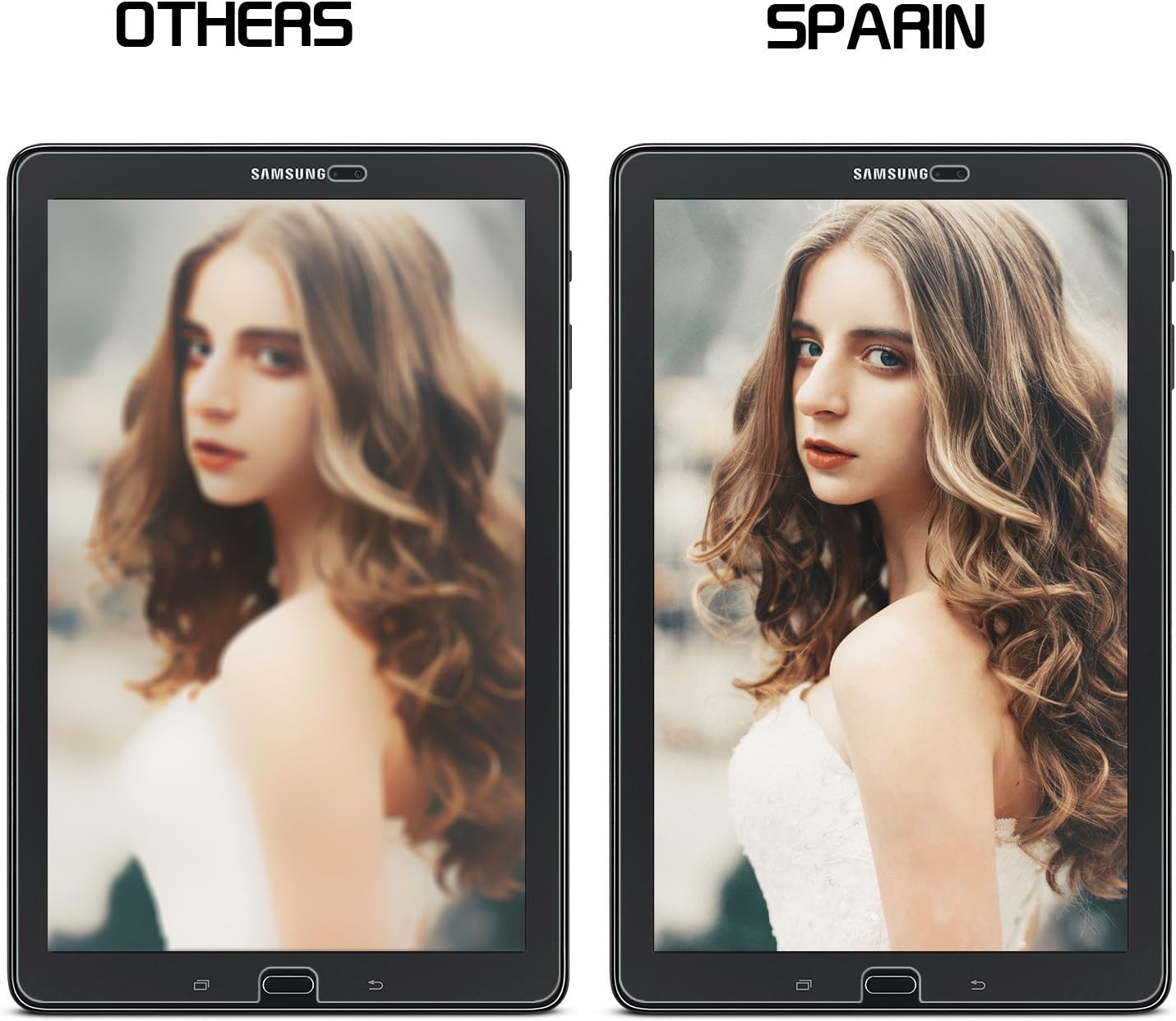 SPARIN Galaxy Tab A 10.1 Screen Protector, SM-P580, S Pen Compatible Tempered Glass, Bubble-Free, Glass Screen Protector for Samsung Galaxy Tab A 10.1