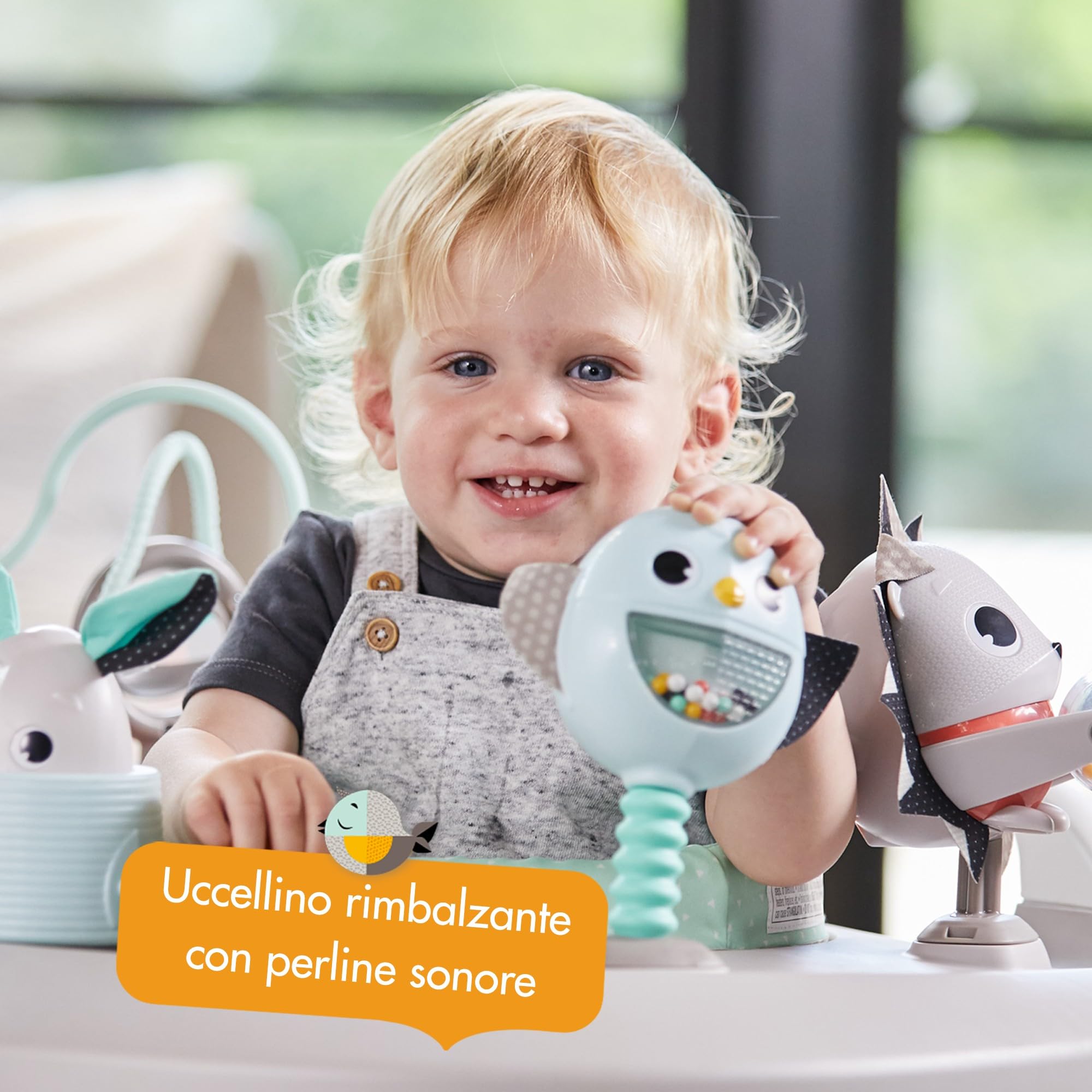 Tiny Love Mobilne centrum aktywności Here I Grow 4 w 1 z kolekcji Magiczna kraina od, siedzisko do skakania, chodzik, zabawka do pchania, od 6. miesiąca życia