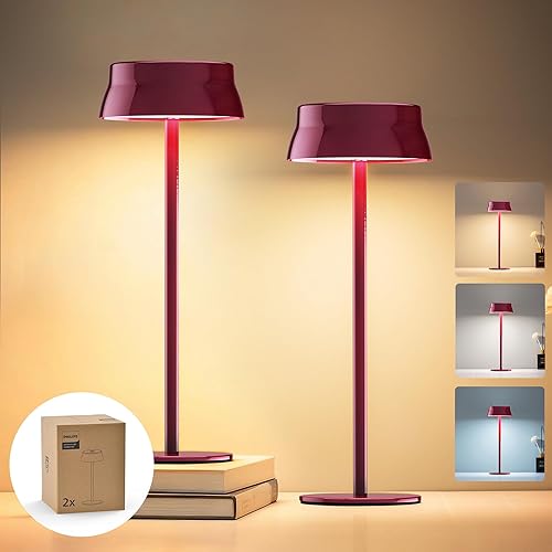 Miniatura 10 de Lámpara de mesa inalámbrica Philips, lámpara de escritorio LED portátil para exteriores, recargable con batería, 2 alturas ajustables, control