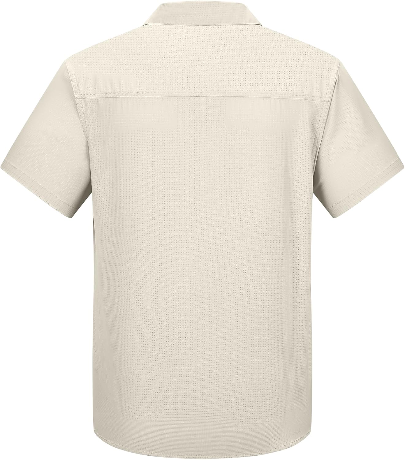 Outdoor Ventures Men's Lightweight Short Sleeve Fishing Shirt UPF 50 Button Down Quick Dry Cooling Hiking Travel Safari Shirt - Image 2