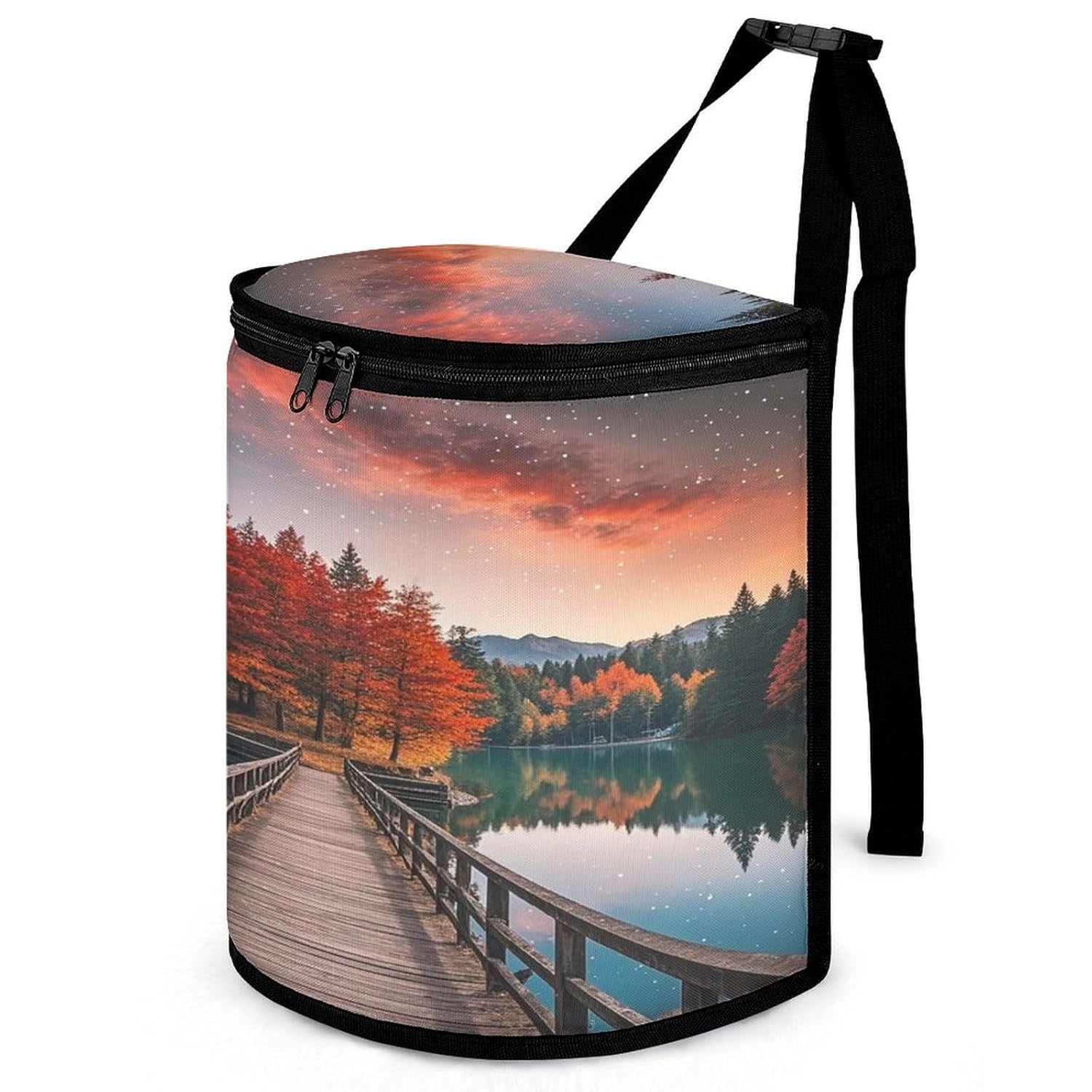 Rhizophora Apiculata Car Trash Can with Lid Large Capacity Car Trash Bag Hanging Back Seat Leakproof Vehicle Garbage Organizer Holder Foldable Cars Garbage Bag for Home Travel