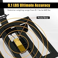 Vista 7 de Giantex 660lbs Weight Computing Digital Scale Floor Platform Scale for Weighing Luggage Package Shipping Mailing Postal Scale with Accurate LB/KG