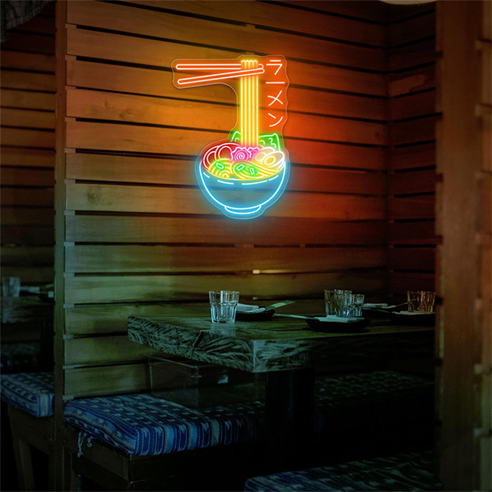 Amazon.co.jp: FINOTI ラーメン LED ネオンライト 壁装飾用 麺