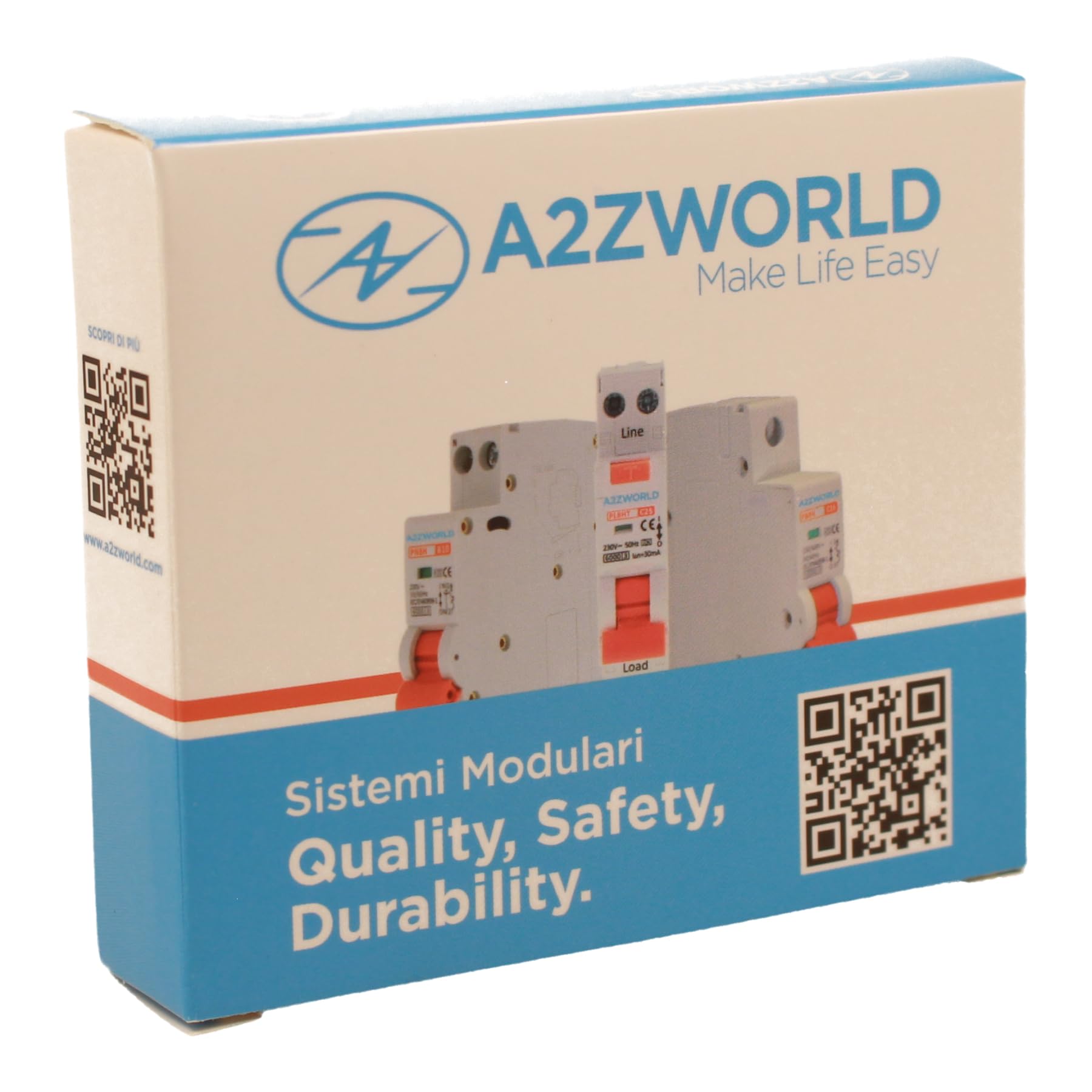 Interrupteur différentiel magnétothermique 1 module type A, 6 A C6, RCBO Slim 1P+N 6 kA 30 mA 220 V, courbe C, série PL8 HT professionnelle