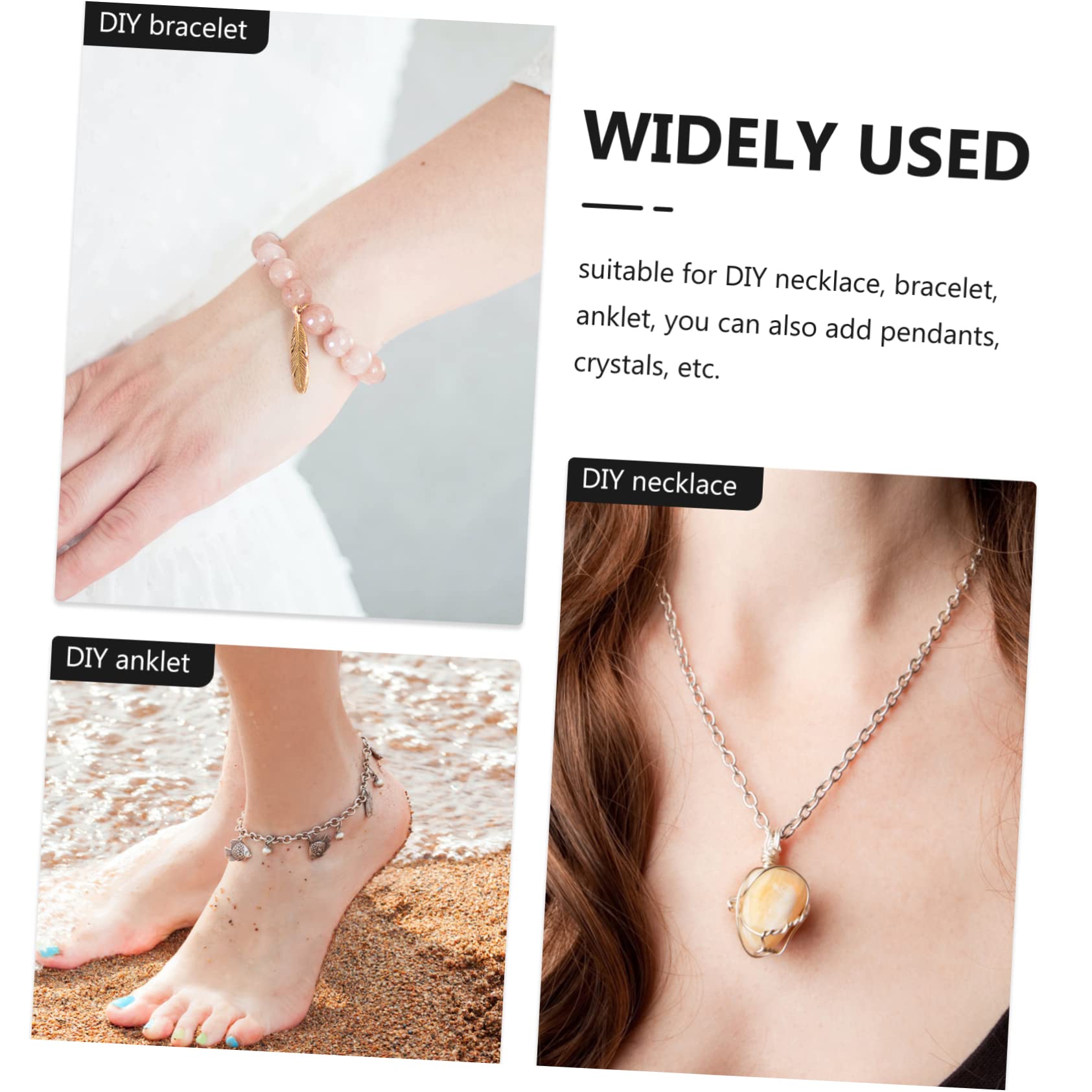 ARTIBETTER 3 Sätze DIY Schmuckset Suede Cord für Armbänder Vielseitige Schmuckteile mit Verschlüssen Farben für Designs und Bastelprojekte