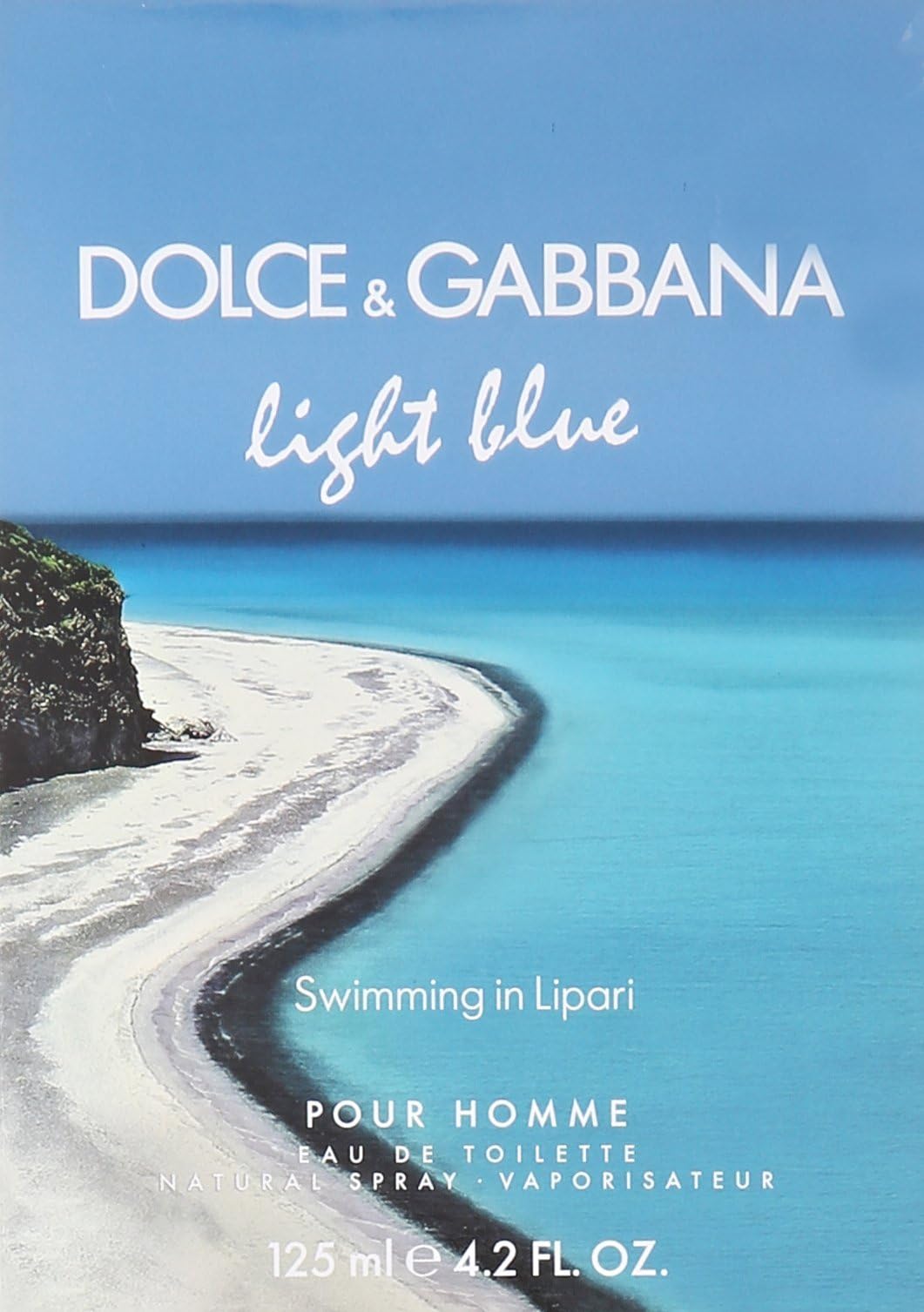 dolce and gabbana light blue swimming in lipari