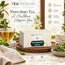 Tea Treasure Spearmint Herbal Tea- 50 Teabags, Helps in PCOS, PCOD, Hormonal Balance, Weight Management, Reduce Facial Hair & Digestion, Caffeine Free gallery image