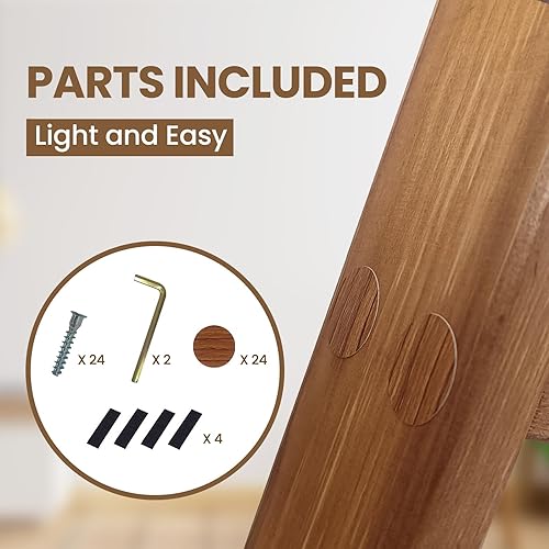 Miniatura 51 de Escalera para mantas, soporte de edredón de madera de 6 niveles, estante decorativo para escalera, estante inclinado, estante de almacenamiento