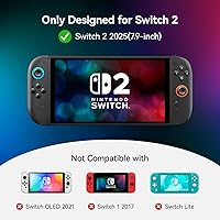 Vista 2 de for Switch 2 Screen Protector, 2-Pack Tempered Glass Screen Protector for Nintendo Switch 2 (2025 7.9" Model), Easy to Install with Alignment Frame