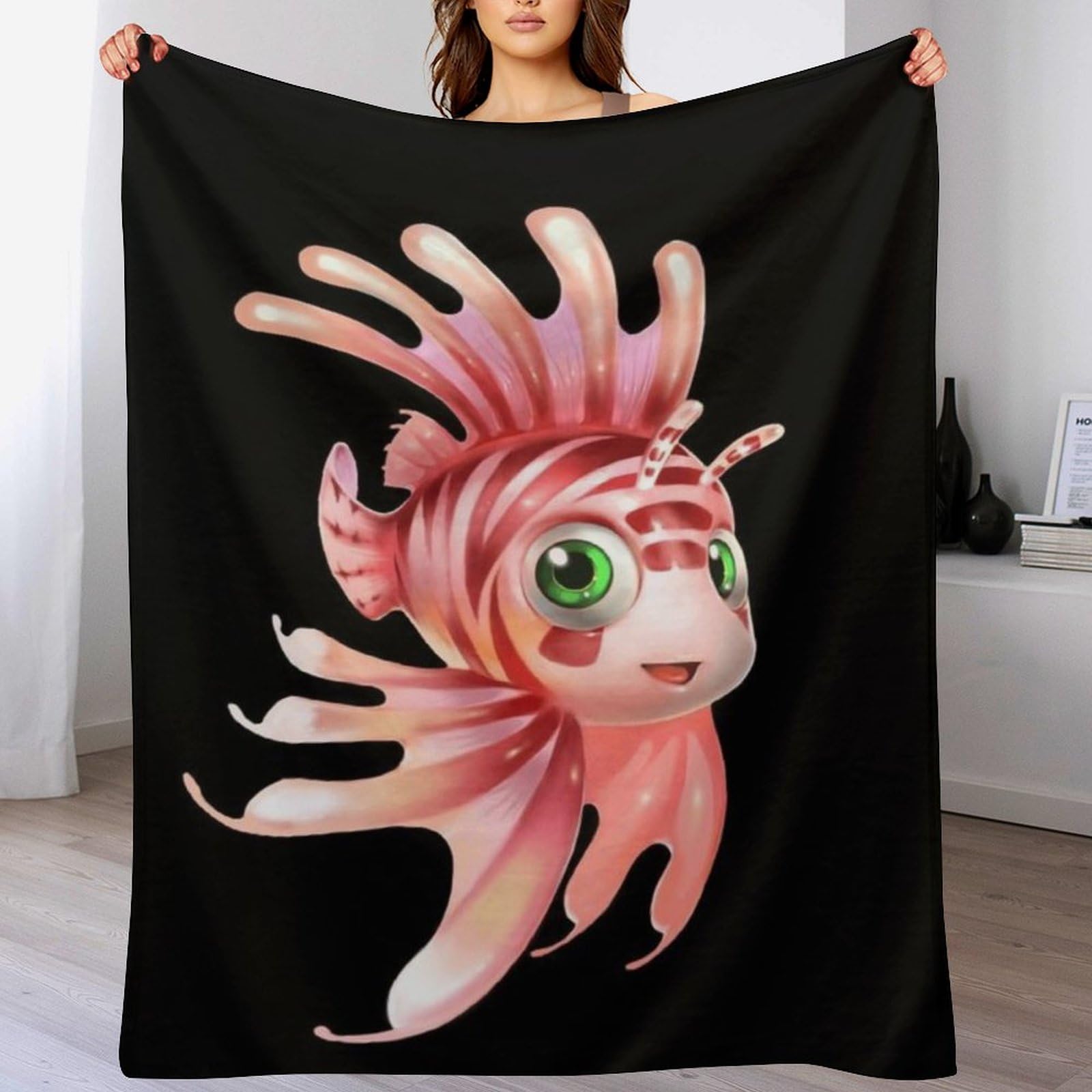 Couverture poisson douce contre le froid pour canapé et fauteuil