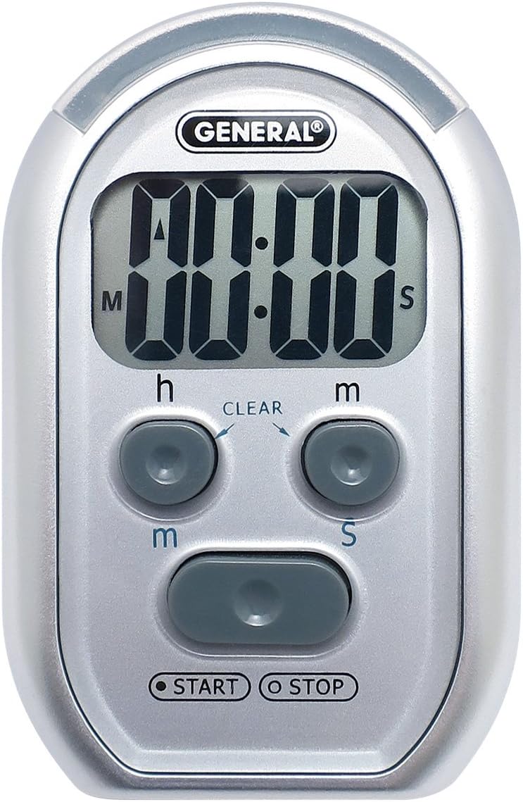General Tools TI150 3in1 Kitchen Timerfor Visually/Hearing Impaired, Environments and