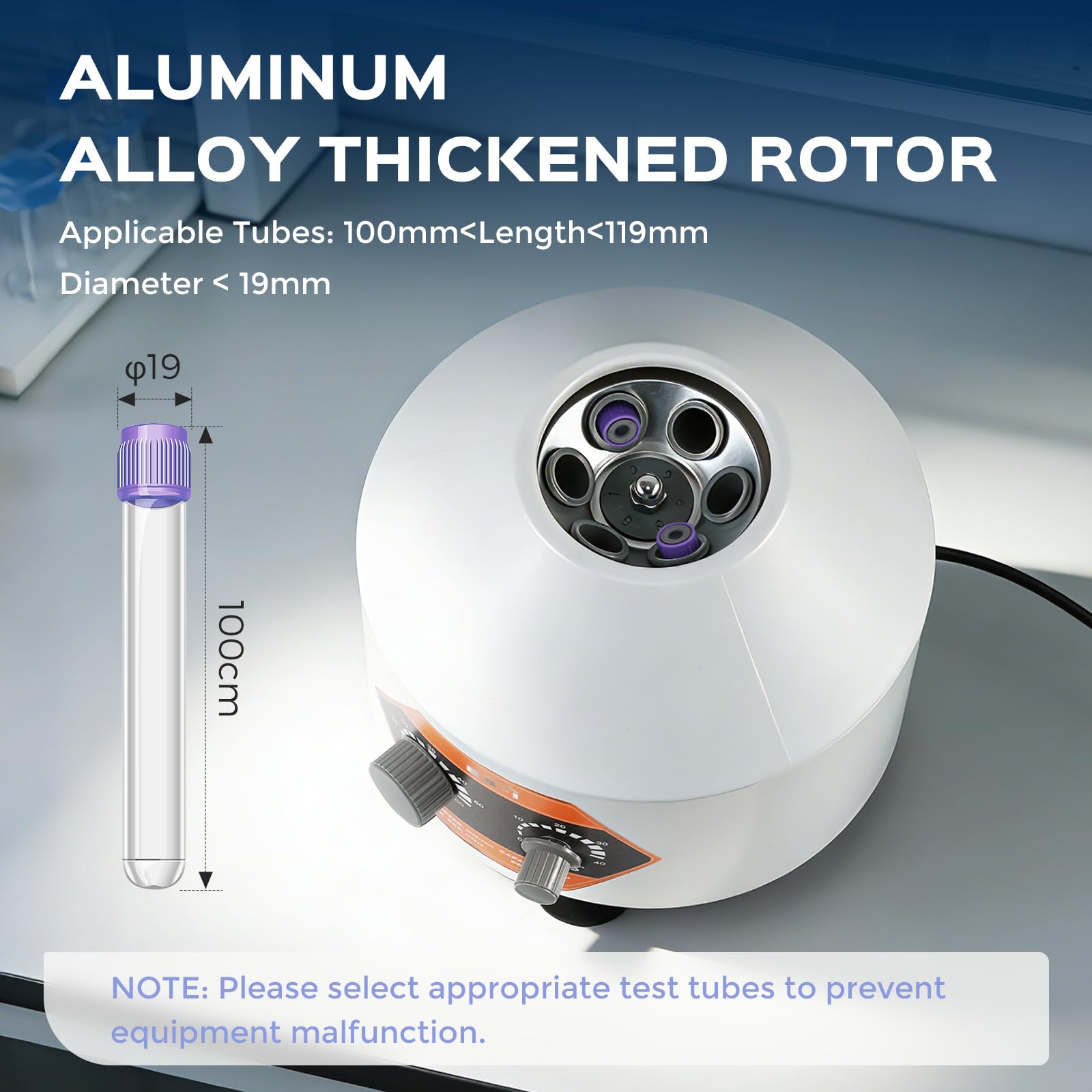 Bonvoisin Centrífuga de Laboratorio 6X20ml, 4000rpm, 60min Tiempo, 1790xg Fuerza Centrífuga con Tapa Transparente, PRP PRF Uso para 5/7/10ml Vacutainer & 10/15ml Tubos de Centrífuga (EU Plug)