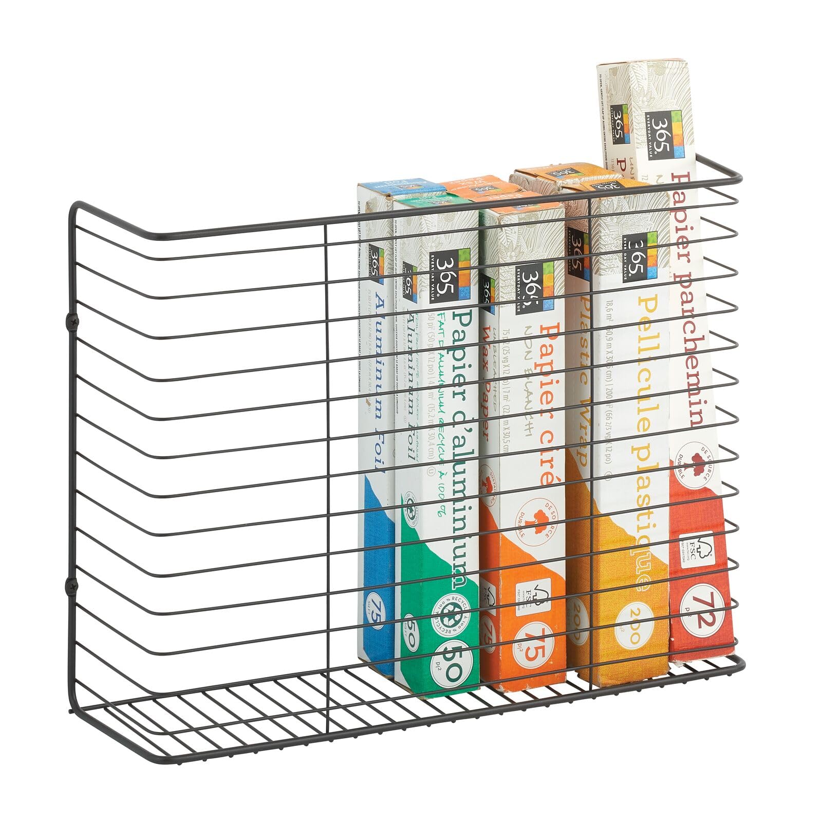 Panier de rangement d'angle métallique portable avec poignée pour optimiser le garde-manger