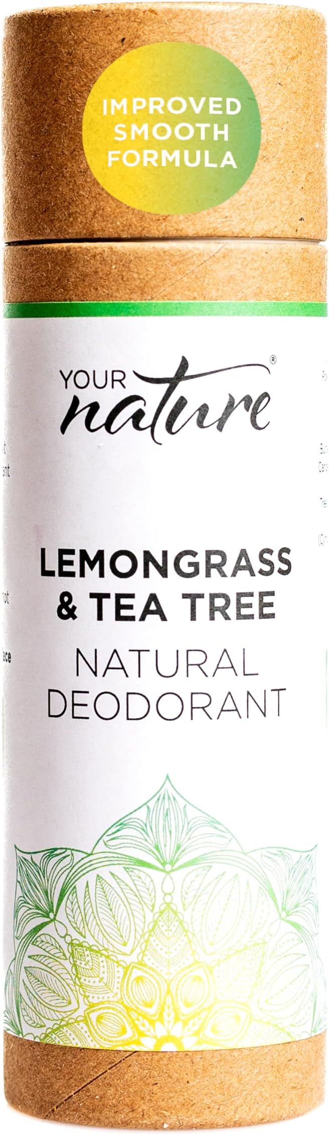 – Lemongrass & Tea Tree Natural Deodorant Stick – 70g, 100% Plastic Free, Recyclable, Toxin-Free, Vegan, Cruelty-Free, Eco-Friendly, Handmade in UK
