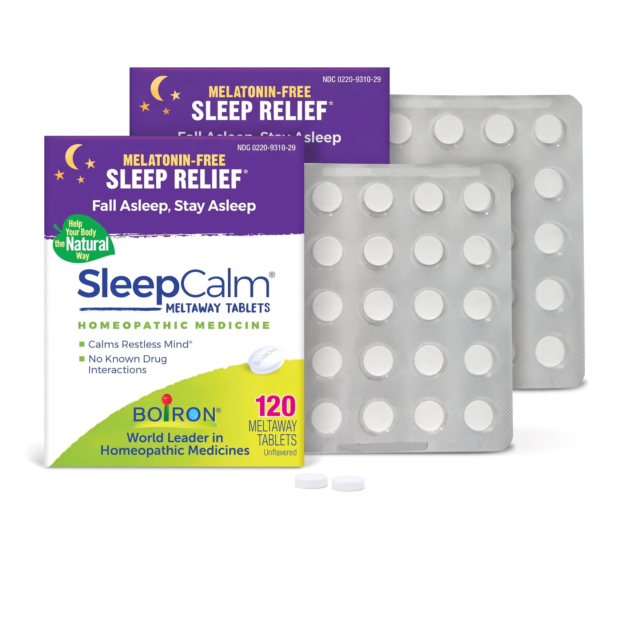 Boiron SleepCalm Tablets Sleep Aid for Deep, Relaxing, Restful Nighttime Sleep - Melatonin-Free and Non Habit-Forming - 120 Count — Amazon image 11