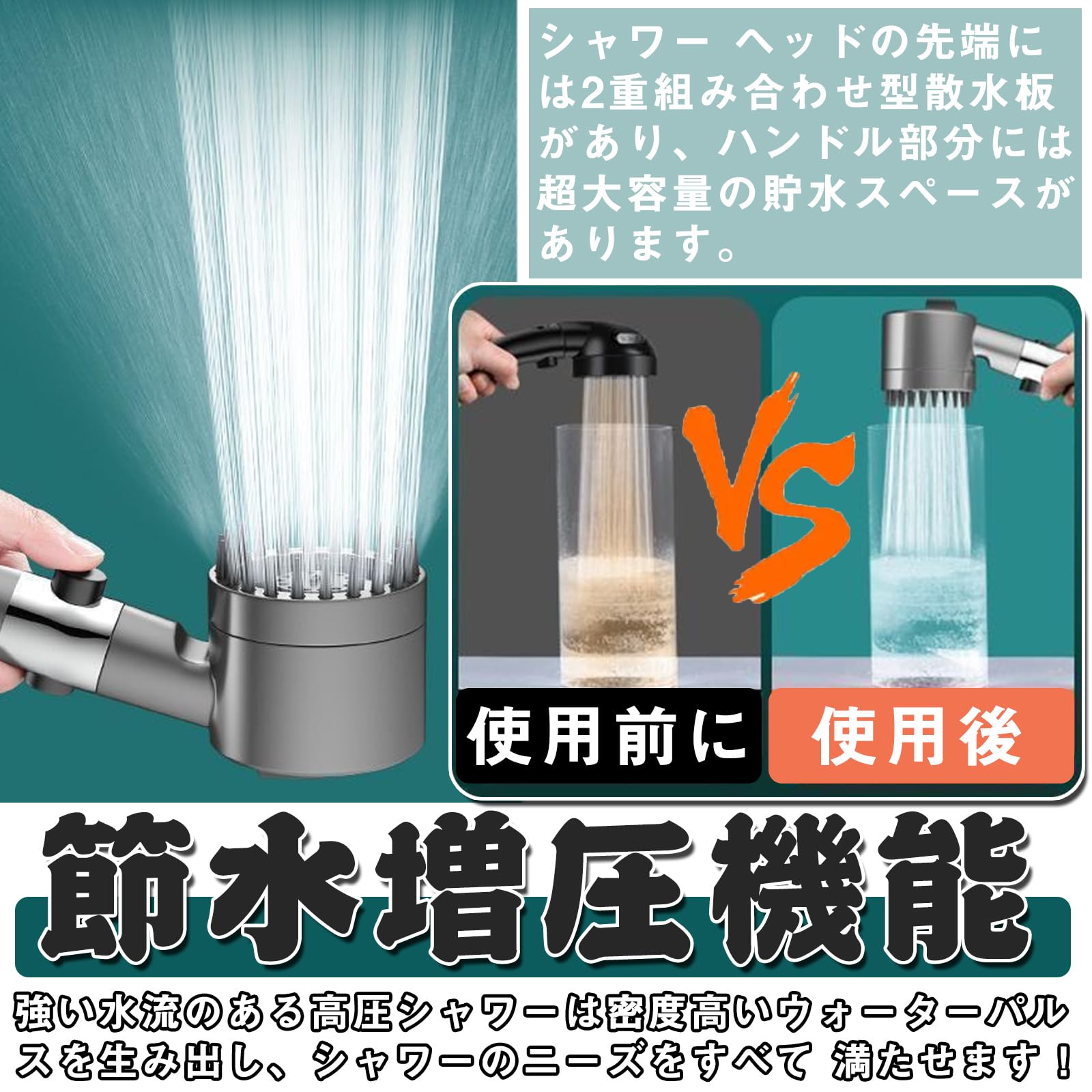 Amazon.co.jp: シャワーヘッド マイクロナノバブル 節水シャワーヘッド