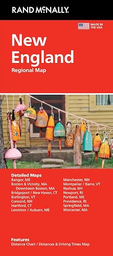 Rand McNally Easy to Read: New England Regional Map: New