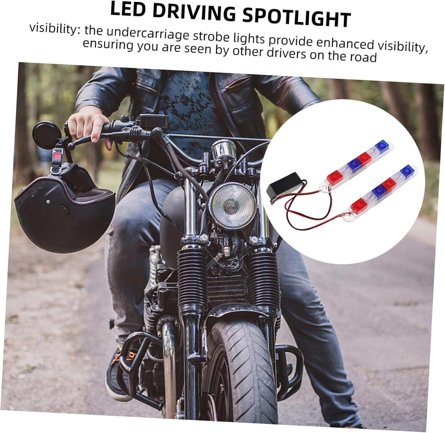 Luxshiny Motorcycle Accessories Led Neon Lights Chrome for Motorbikes 12v Strobe Lights for Enhanced Visibility