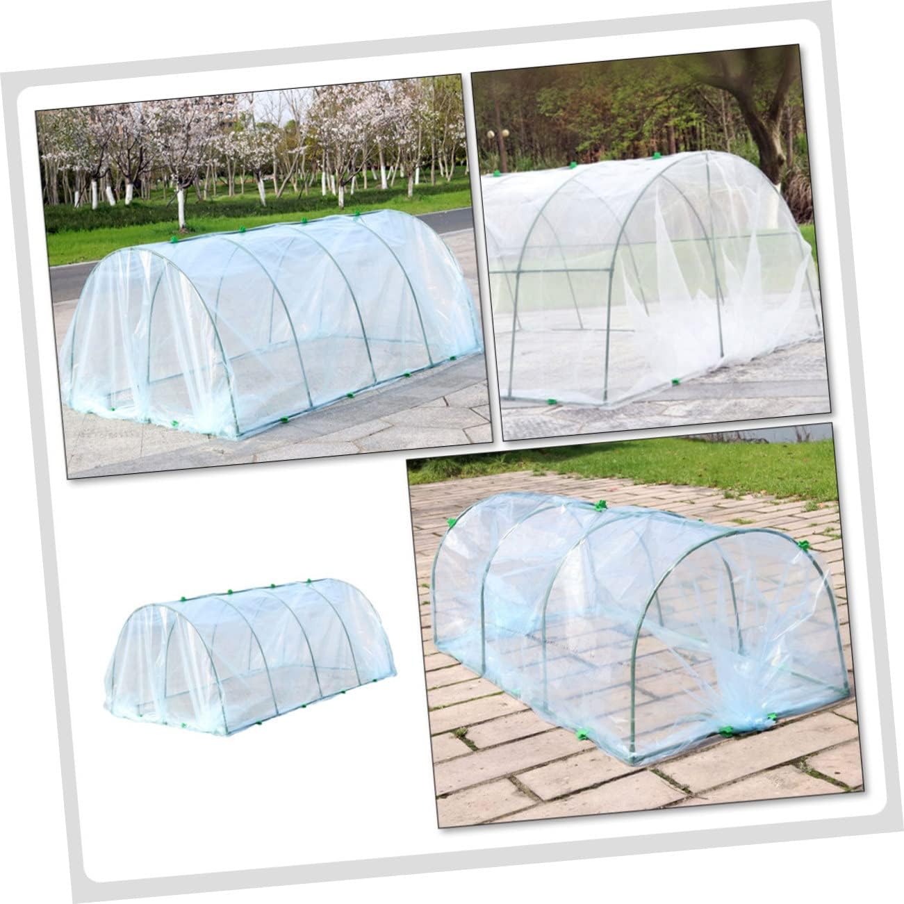 POPETPOP Greenhouse Support Bracket Plant Cover Frost Plant Covers Garden for Raised Beds DIY Greenhouse Accessory Safe Plastic Material